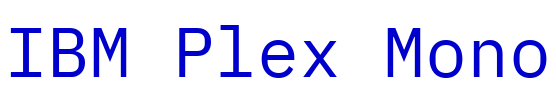 IBM Plex Mono الخط